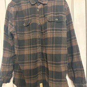 Jachs Brown and Black Checkered Shirt